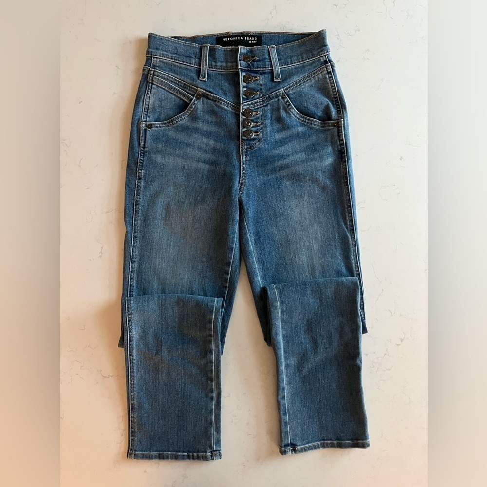 Veronica Beard Ryleigh High Rise w/ Front Yoke - Picture 11 of 13
